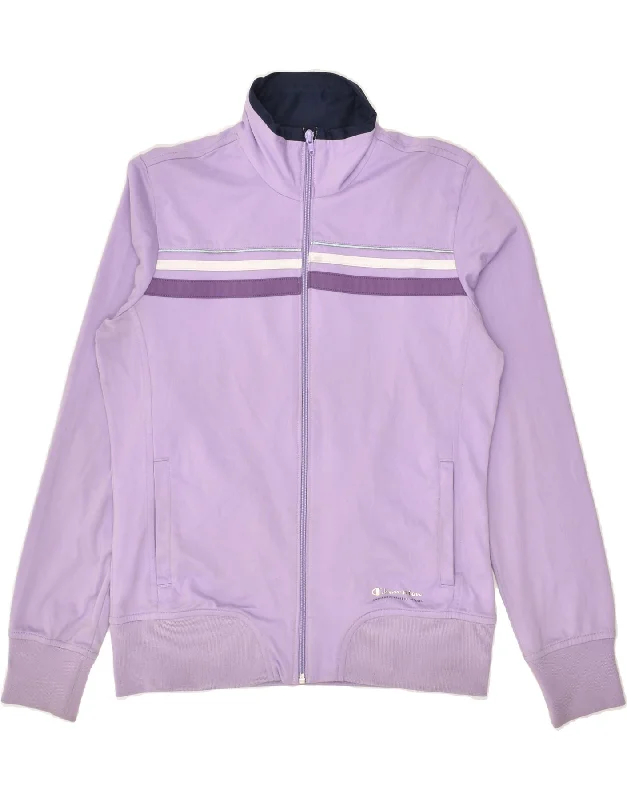 CHAMPION Womens Heritage Fit Tracksuit Top Jacket UK 14 Medium Purple Hoodie Zip-Up Jacket Button-Up Jacket CHAMPION Womens Heritage Fit Tracksuit Top Jacket UK 14 Medium Purple Hoodie Zip-Up Jacket Button-Up Jacket