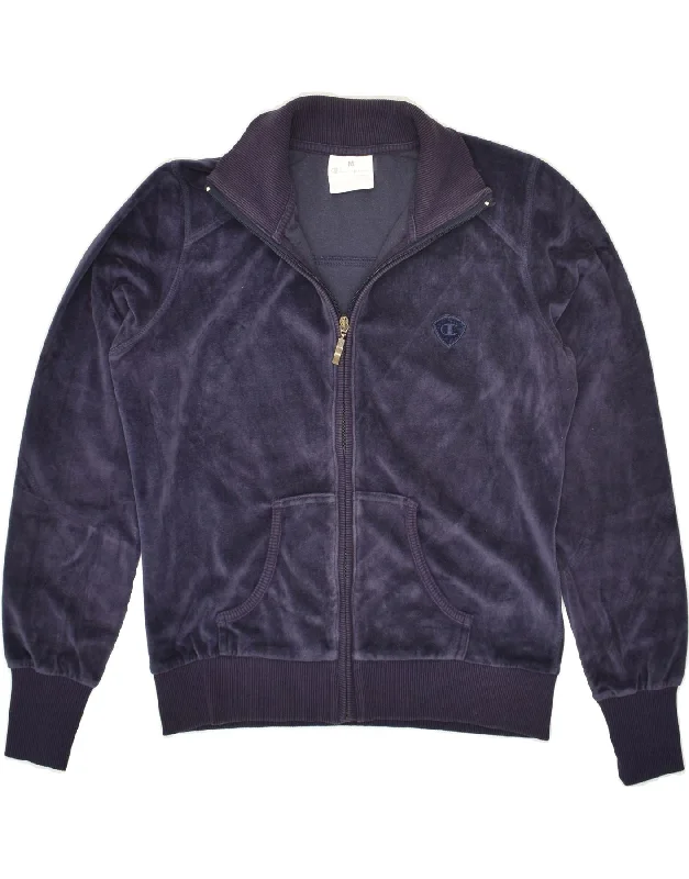 CHAMPION Womens Tracksuit Top Jacket UK 14 Medium Purple Cotton Herringbone Jacket Houndstooth Jacket Plaid Jacket CHAMPION Womens Tracksuit Top Jacket UK 14 Medium Purple Cotton Herringbone Jacket Houndstooth Jacket Plaid Jacket