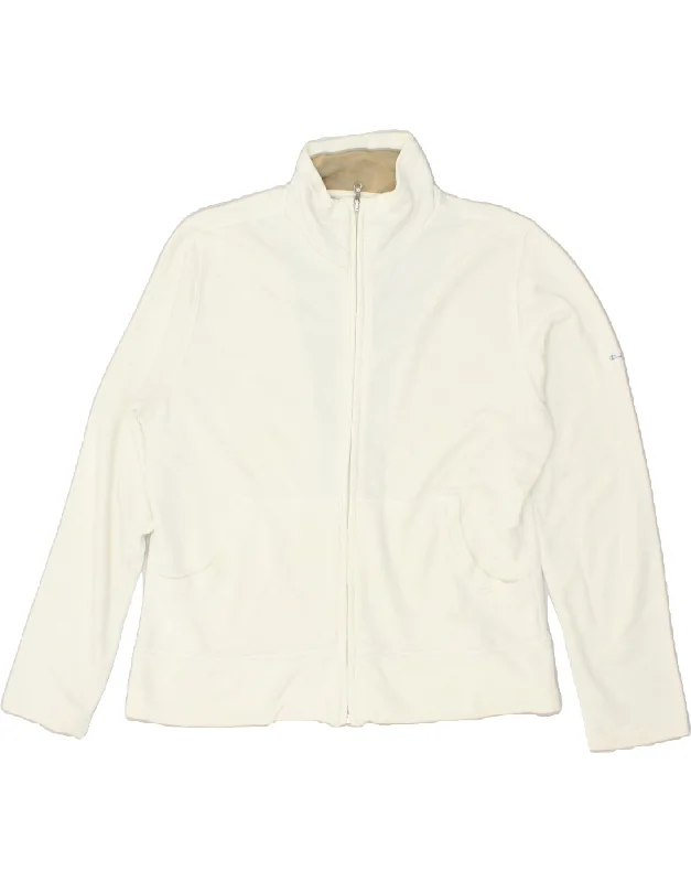 CHAMPION Womens Tracksuit Top Jacket UK 16 Large Off White Cotton Chenille Jacket Brocade Jacket Lace Jacket CHAMPION Womens Tracksuit Top Jacket UK 16 Large Off White Cotton Chenille Jacket Brocade Jacket Lace Jacket