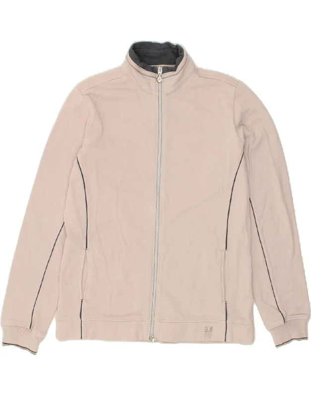 CHAMPION Womens Tracksuit Top Jacket UK 18 XL Beige Cotton Welt Pockets Slit Pockets Flap Pockets CHAMPION Womens Tracksuit Top Jacket UK 18 XL Beige Cotton Welt Pockets Slit Pockets Flap Pockets