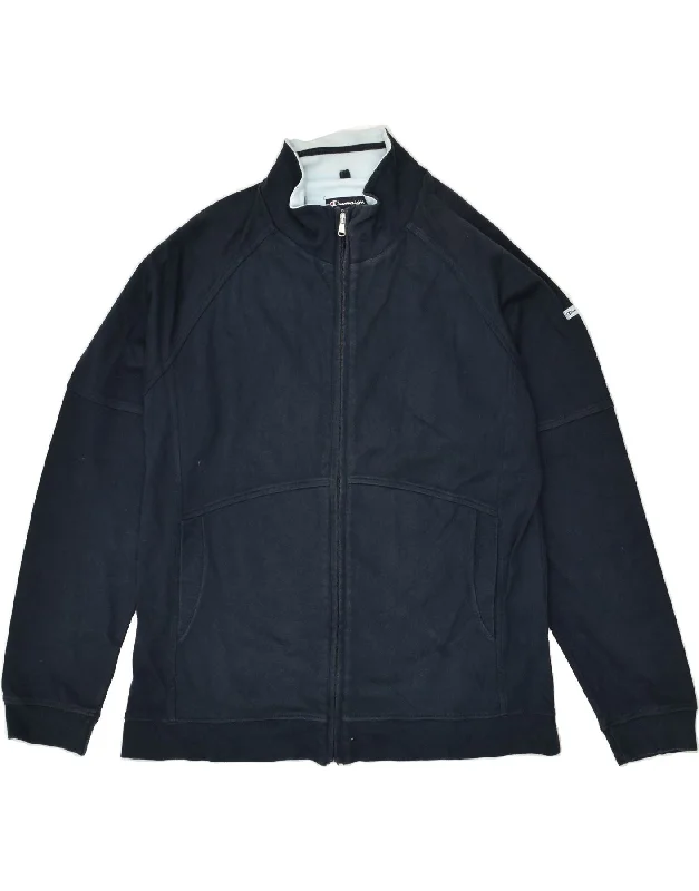 CHAMPION Womens Tracksuit Top Jacket UK 18 XL Navy Blue Cotton Hooded Jacket Caped Jacket Shawl Collar Jacket CHAMPION Womens Tracksuit Top Jacket UK 18 XL Navy Blue Cotton Hooded Jacket Caped Jacket Shawl Collar Jacket