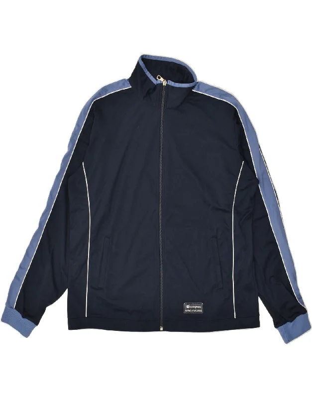 CHAMPION Womens Tracksuit Top Jacket UK 18 XL Navy Blue Polyester Chenille Jacket Brocade Jacket Lace Jacket CHAMPION Womens Tracksuit Top Jacket UK 18 XL Navy Blue Polyester Chenille Jacket Brocade Jacket Lace Jacket