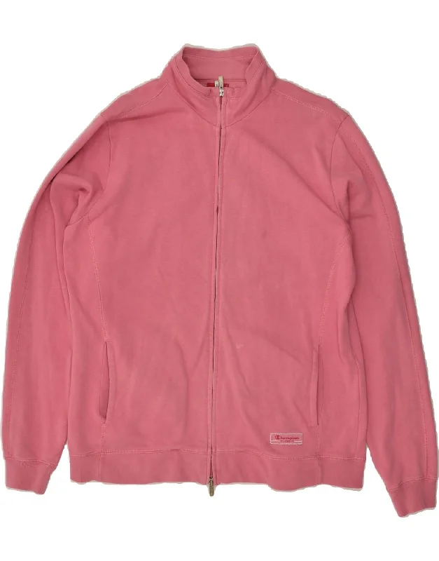 CHAMPION Womens Tracksuit Top Jacket UK 18 XL Pink Cotton Striped Jacket Polka Dot Jacket Floral Jacket CHAMPION Womens Tracksuit Top Jacket UK 18 XL Pink Cotton Striped Jacket Polka Dot Jacket Floral Jacket