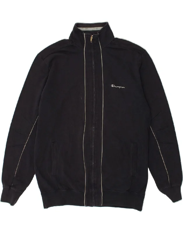 CHAMPION Womens Tracksuit Top Jacket UK 20 2XL Navy Blue Cotton Satin Jacket Silk Jacket Chiffon Jacket CHAMPION Womens Tracksuit Top Jacket UK 20 2XL Navy Blue Cotton Satin Jacket Silk Jacket Chiffon Jacket