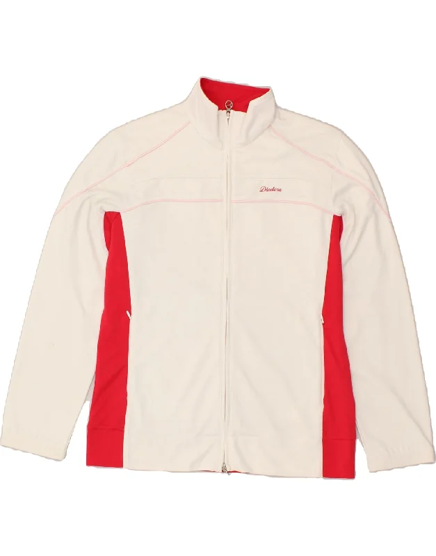 DIADORA Womens Tracksuit Top Jacket UK 14 Large White Colourblock Insulated Jacket Fitted Jacket Loose Jacket DIADORA Womens Tracksuit Top Jacket UK 14 Large White Colourblock Insulated Jacket Fitted Jacket Loose Jacket