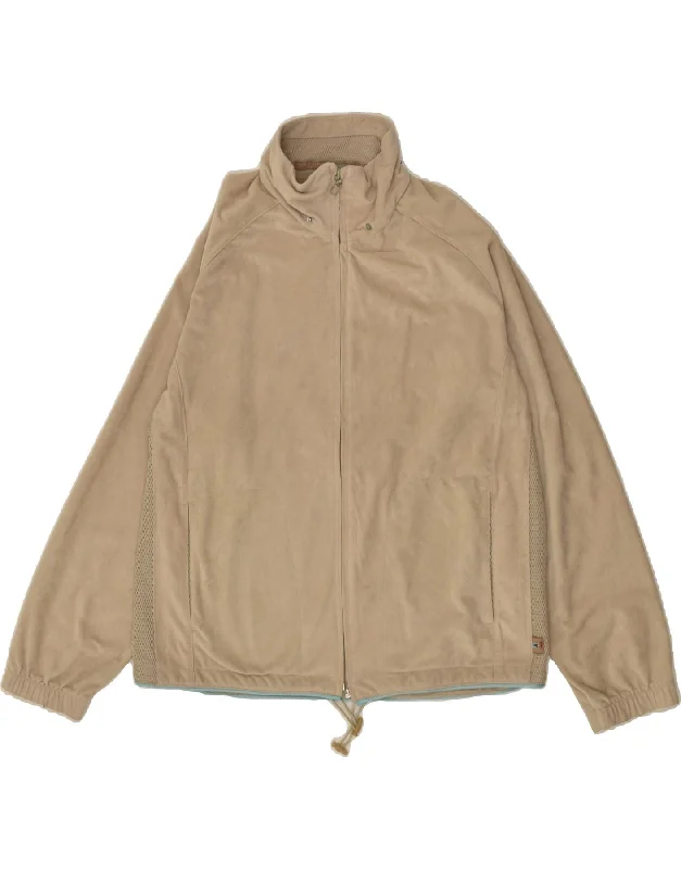 DIADORA Womens Tracksuit Top Jacket UK 16 Large Beige Polyester Herringbone Jacket Checkered Jacket Solid Jacket DIADORA Womens Tracksuit Top Jacket UK 16 Large Beige Polyester Herringbone Jacket Checkered Jacket Solid Jacket