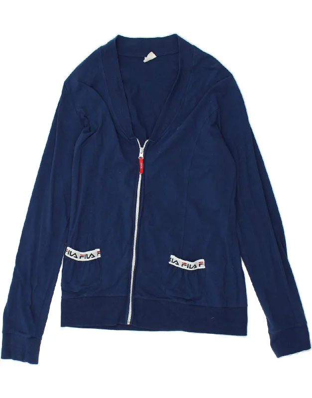 FILA Womens Tracksuit Top Jacket UK 16 Large Navy Blue Cotton Rayon Jacket Velvet Jacket Corduroy Jacket FILA Womens Tracksuit Top Jacket UK 16 Large Navy Blue Cotton Rayon Jacket Velvet Jacket Corduroy Jacket