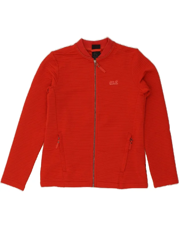 JACK WOLFSKIN Womens Tracksuit Top Jacket UK 12 Medium Red Chenille Fabric Brocade Fabric Lace Fabric JACK WOLFSKIN Womens Tracksuit Top Jacket UK 12 Medium Red Chenille Fabric Brocade Fabric Lace Fabric