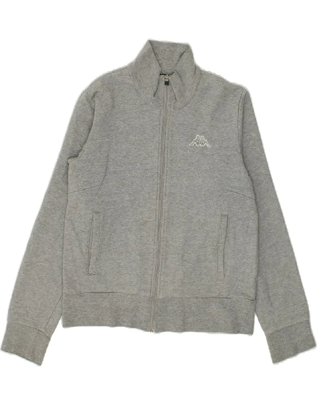 KAPPA Womens Tracksuit Top Jacket Large Grey Cotton Rayon Jacket Velvet Jacket Corduroy Jacket KAPPA Womens Tracksuit Top Jacket Large Grey Cotton Rayon Jacket Velvet Jacket Corduroy Jacket