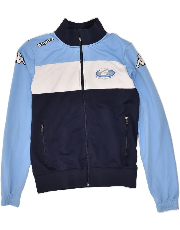 KAPPA Womens Tracksuit Top Jacket UK 10 Small Blue Colourblock Polyester Jacket Blazer Coat KAPPA Womens Tracksuit Top Jacket UK 10 Small Blue Colourblock Polyester Jacket Blazer Coat