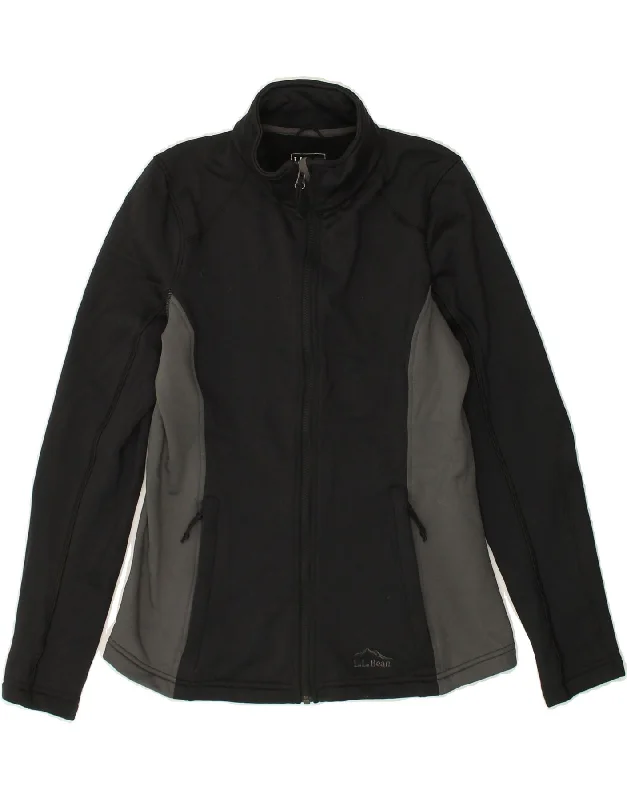 L.L.BEAN Womens Tracksuit Top Jacket UK 14 Medium Black Colourblock Wool Jacket Cashmere Jacket Tweed Jacket L.L.BEAN Womens Tracksuit Top Jacket UK 14 Medium Black Colourblock Wool Jacket Cashmere Jacket Tweed Jacket