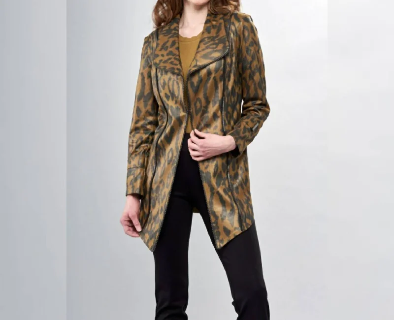Liquid Sage Leopard Print Long Metal Jacket Striped Jacket Polka Dot Jacket Floral Jacket Liquid Sage Leopard Print Long Metal Jacket Striped Jacket Polka Dot Jacket Floral Jacket