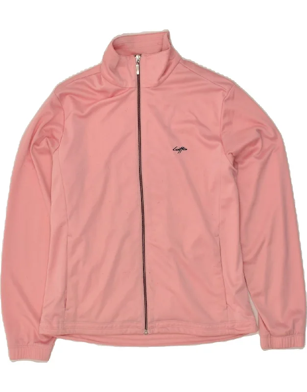 LOTTO Womens Tracksuit Top Jacket UK 14 Large Pink Polyester V-Neck Jacket Boat Neck Jacket Square Neck Jacket LOTTO Womens Tracksuit Top Jacket UK 14 Large Pink Polyester V-Neck Jacket Boat Neck Jacket Square Neck Jacket