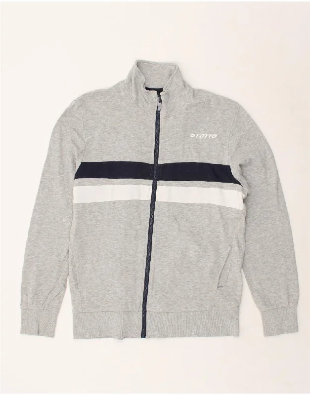 LOTTO Womens Tracksuit Top Jacket UK 16 Large Grey Colourblock Stand-Up Collar Roll-Neck Collar Turtle Neck LOTTO Womens Tracksuit Top Jacket UK 16 Large Grey Colourblock Stand-Up Collar Roll-Neck Collar Turtle Neck