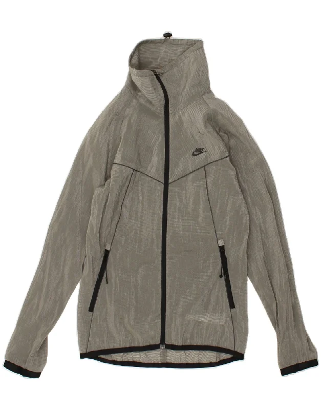 NIKE Womens Tracksuit Top Jacket UK 6 XS Grey Pinstripe Viscose Bomber Jacket Anorak Windbreaker NIKE Womens Tracksuit Top Jacket UK 6 XS Grey Pinstripe Viscose Bomber Jacket Anorak Windbreaker