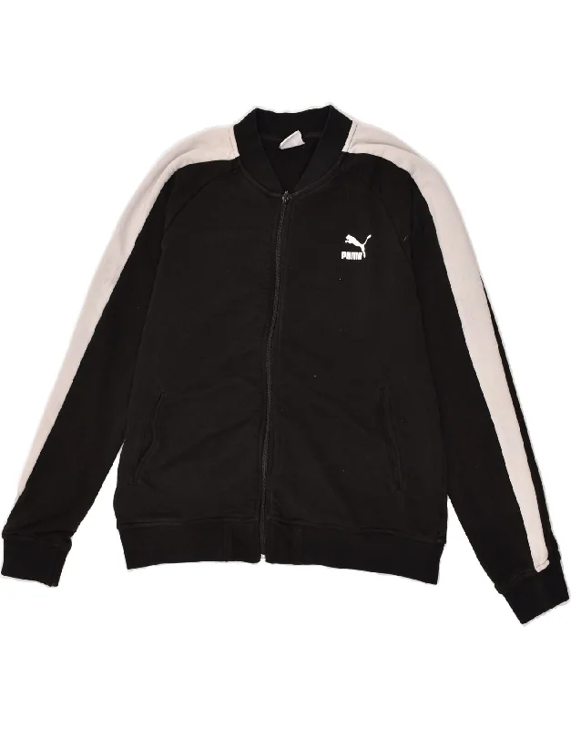 PUMA Womens Graphic Tracksuit Top Jacket UK 14 Large Black Cotton Faux Fur Jacket Real Fur Jacket Shearling Jacket PUMA Womens Graphic Tracksuit Top Jacket UK 14 Large Black Cotton Faux Fur Jacket Real Fur Jacket Shearling Jacket