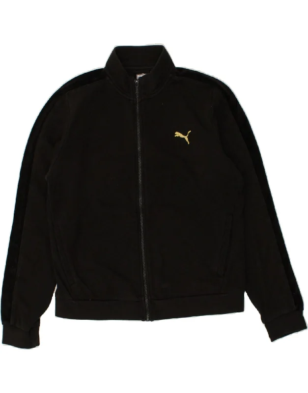 PUMA Womens Graphic Tracksuit Top Jacket UK 16 Large Black Corduroy Jacket Velvet Jacket Brocade Jacket PUMA Womens Graphic Tracksuit Top Jacket UK 16 Large Black Corduroy Jacket Velvet Jacket Brocade Jacket
