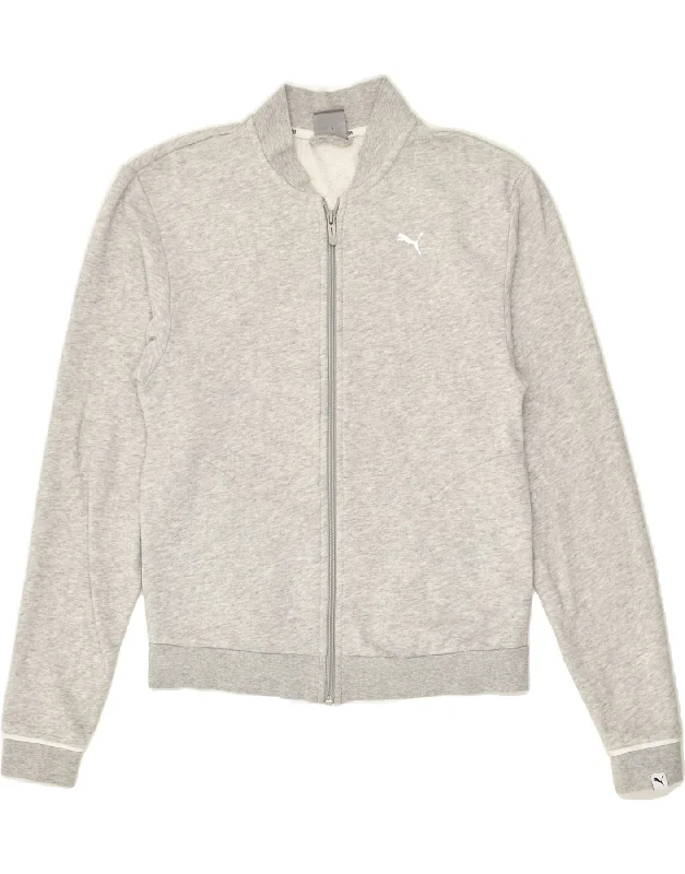 PUMA Womens Graphic Tracksuit Top Jacket UK 8 Small Grey Cotton Fleece Jacket Down Jacket Feather Jacket PUMA Womens Graphic Tracksuit Top Jacket UK 8 Small Grey Cotton Fleece Jacket Down Jacket Feather Jacket