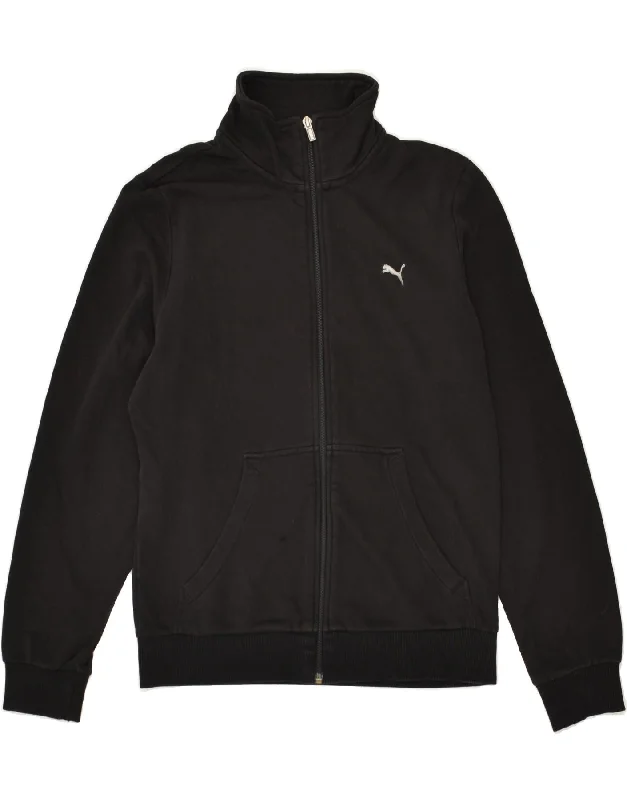 PUMA Womens Tracksuit Top Jacket UK 12 Medium Black Collared Jacket Crew Neck Jacket Turtle Neck Jacket PUMA Womens Tracksuit Top Jacket UK 12 Medium Black Collared Jacket Crew Neck Jacket Turtle Neck Jacket
