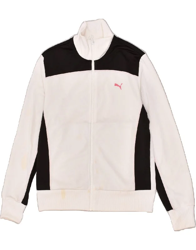 PUMA Womens Tracksuit Top Jacket UK 16 Large White Polyester Satin Jacket Silk Jacket Chiffon Jacket PUMA Womens Tracksuit Top Jacket UK 16 Large White Polyester Satin Jacket Silk Jacket Chiffon Jacket