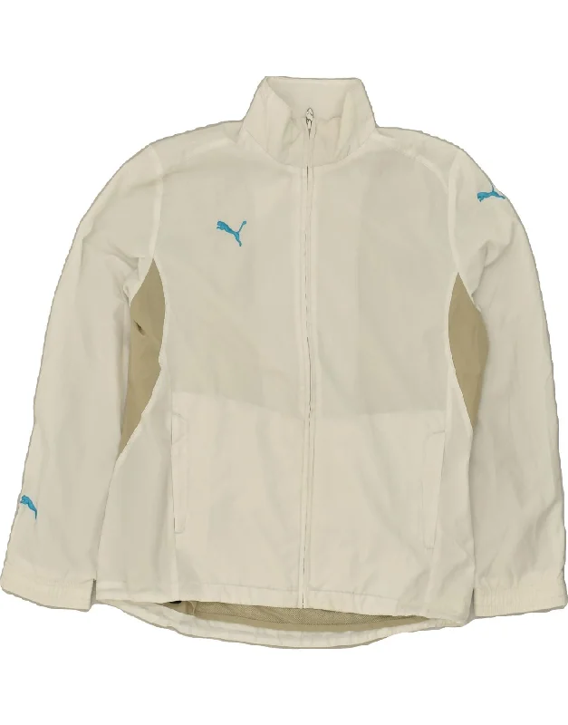 PUMA Womens Tracksuit Top Jacket UK 18 XL White Polyester Faux Fur Jacket Real Fur Jacket Shearling Jacket PUMA Womens Tracksuit Top Jacket UK 18 XL White Polyester Faux Fur Jacket Real Fur Jacket Shearling Jacket