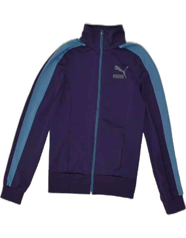 PUMA Womens Tracksuit Top Jacket UK 6 XS Navy Blue Polyester Toggled Jacket Drawstring Jacket Belted Jacket PUMA Womens Tracksuit Top Jacket UK 6 XS Navy Blue Polyester Toggled Jacket Drawstring Jacket Belted Jacket