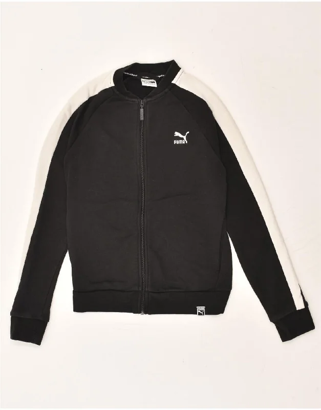 PUMA Womens Tracksuit Top Jacket UK 8 Small Black Colourblock Cotton Notch Collar Jacket Peter Pan Collar Jacket Cowl Neck Jacket PUMA Womens Tracksuit Top Jacket UK 8 Small Black Colourblock Cotton Notch Collar Jacket Peter Pan Collar Jacket Cowl Neck Jacket