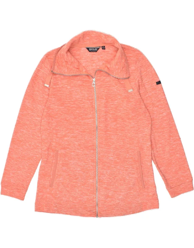 REGATTA Womens Tracksuit Top Jacket UK 16 Large Red Polyester Notch Collar Peter Pan Collar Cowl Neck REGATTA Womens Tracksuit Top Jacket UK 16 Large Red Polyester Notch Collar Peter Pan Collar Cowl Neck