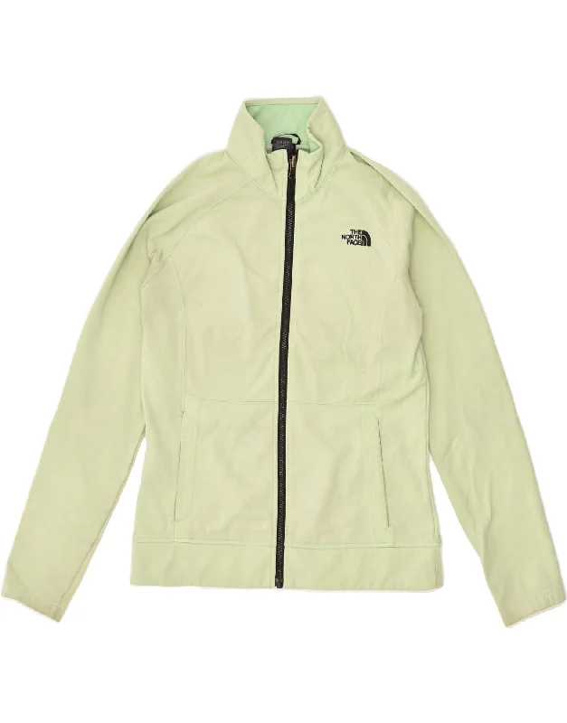 THE NORTH FACE Womens Tracksuit Top Jacket UK 12 Medium Green Cotton Zippered Front Buttoned Front Snap Front THE NORTH FACE Womens Tracksuit Top Jacket UK 12 Medium Green Cotton Zippered Front Buttoned Front Snap Front