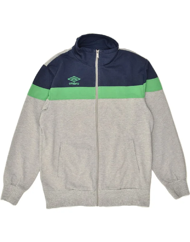 UMBRO Womens Tracksuit Top Jacket UK 18 XL Grey Colourblock Fleece Jacket Down Jacket Parka UMBRO Womens Tracksuit Top Jacket UK 18 XL Grey Colourblock Fleece Jacket Down Jacket Parka