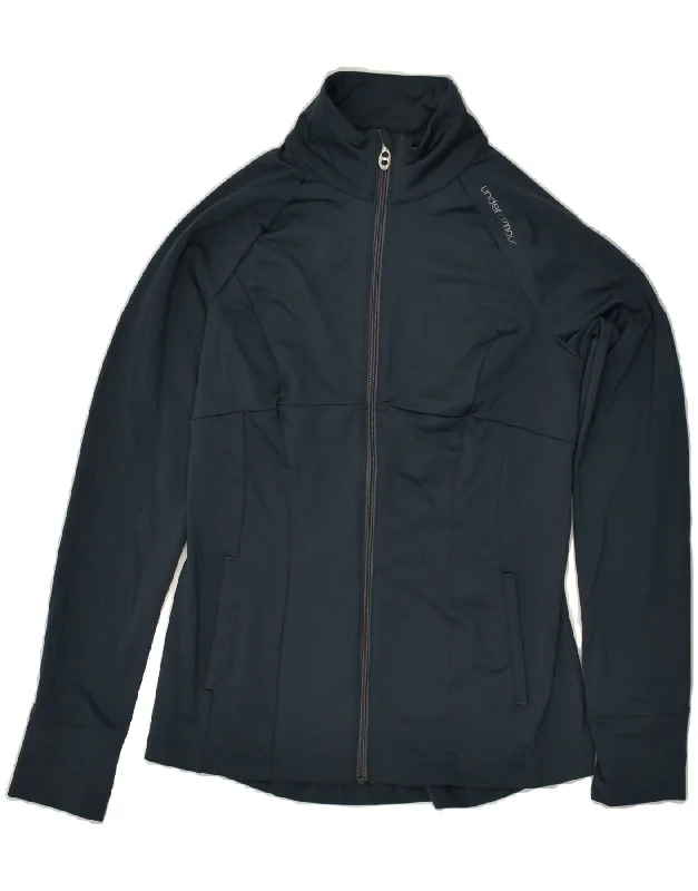 UNDER ARMOUR Womens Tracksuit Top Jacket UK 12 Medium Navy Blue Polyester Jersey Jacket Tulle Jacket Batik Jacket UNDER ARMOUR Womens Tracksuit Top Jacket UK 12 Medium Navy Blue Polyester Jersey Jacket Tulle Jacket Batik Jacket