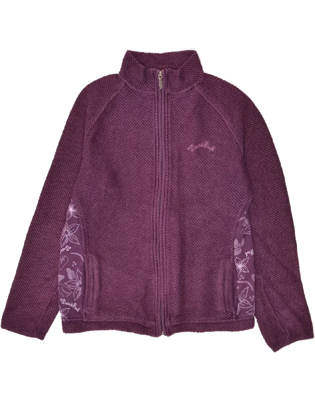 WEIRD FISH Womens Tracksuit Top Jacket UK 10 Small Purple Floral Denim Jacket Leather Jacket Suede Jacket WEIRD FISH Womens Tracksuit Top Jacket UK 10 Small Purple Floral Denim Jacket Leather Jacket Suede Jacket