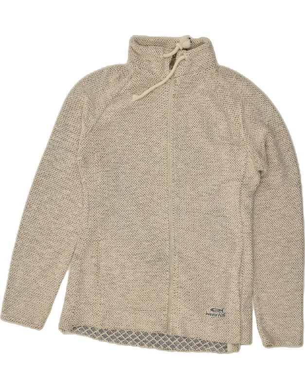 WEIRD FISH Womens Tracksuit Top Jacket UK 12 Medium Grey Boat Neck Shawl Collar Notched Collar WEIRD FISH Womens Tracksuit Top Jacket UK 12 Medium Grey Boat Neck Shawl Collar Notched Collar