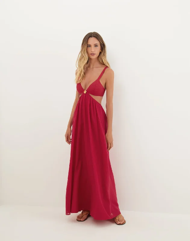 Alissa Maxi Dress - Summerwine Stylish Empire Waist Maxi Dress