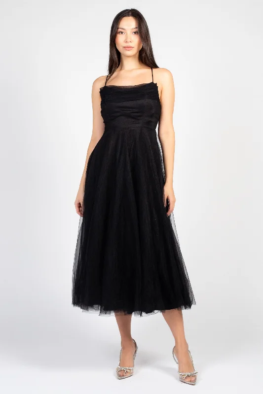 Josie Tulle Maxi Dress Stylish One-Shoulder Maxi Dress