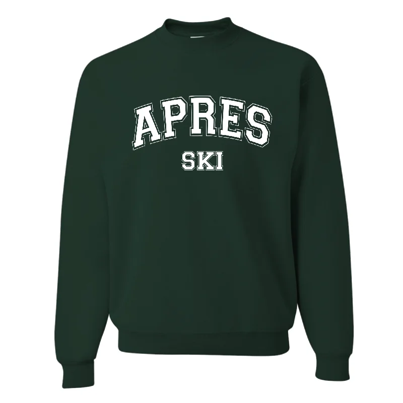 Apres Ski Varsity Unisex Sweatshirt Hoodie with High Neck Warm Protective