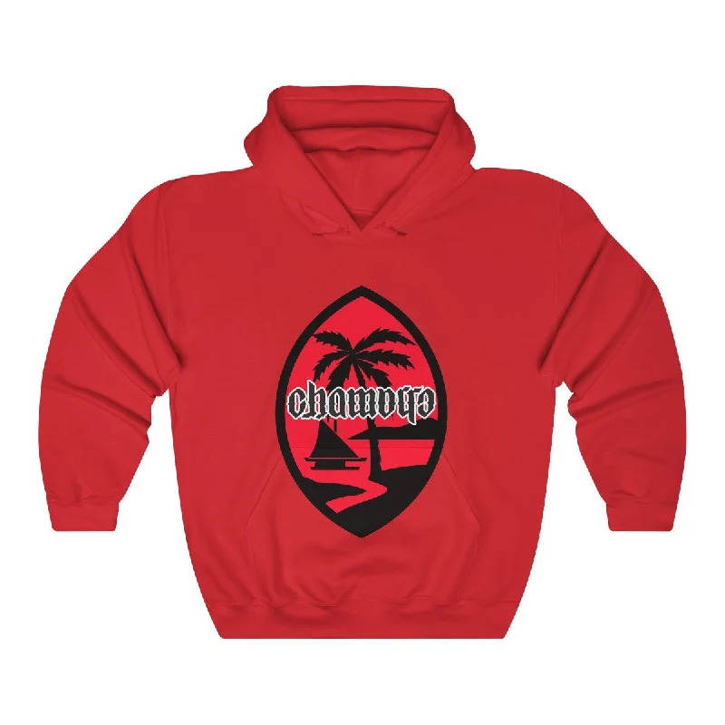 Chamorro 2020 Red Unisex Heavy Blend™ Hooded Sweatshirt Hoodie with Logo Branding Identity