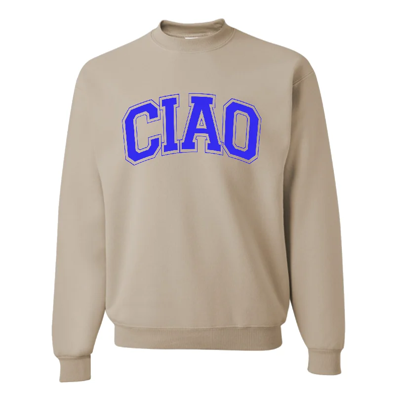 CIAO Unisex Varsity Fleece Sweatshirt Hoodie with Button Placket Classic Preppy