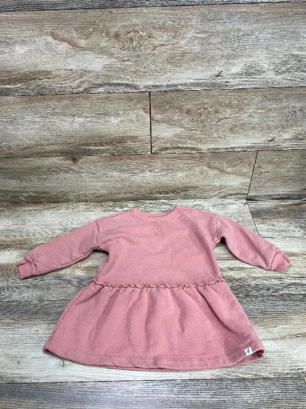 Easy-Peasy Sweatshirt Dress Pink sz 3T Hoodie with Ribbed Cuffs Snug Fit Comfort