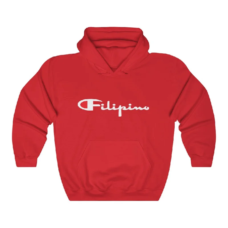 Filipino Champion Unisex Heavy Blend™ Hooded Sweatshirt Hoodie with High-Low Hem Asymmetrical Trendy