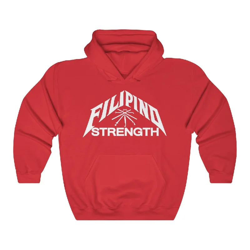 Filipino Strength Swords Unisex Heavy Blend™ Hooded Sweatshirt Hoodie with Stripes Bold Sporty