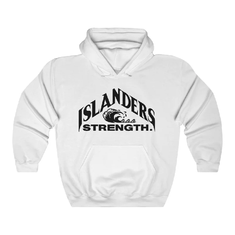 Islanders Strength Unisex Heavy Blend™ Hooded Sweatshirt Hoodie with Hem Lace Feminine Delicate