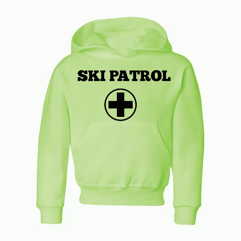 Ski Patrol Youth Hoodie Sweatshirt Hooded Sweatshirt Casual Wear Street Style