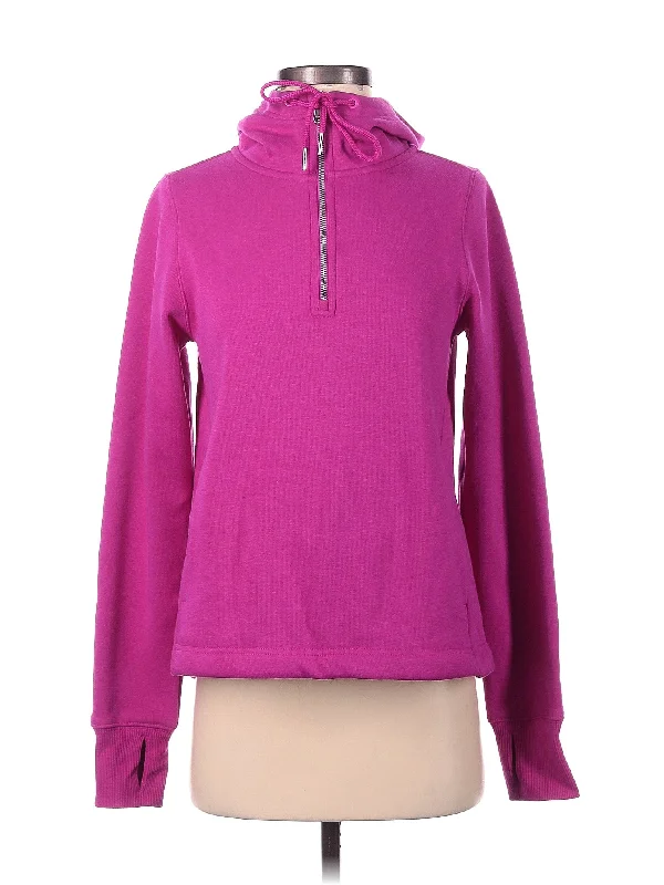 Zip Up Hoodie Hoodie with Hem Ribbing Snug Secure