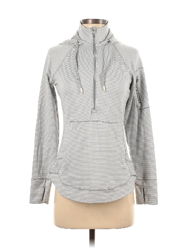 Zip Up Hoodie Hoodie with Color Block Contrast Stylish