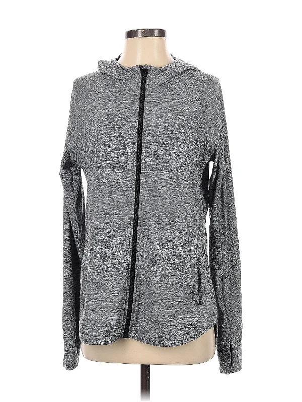 Zip Up Hoodie Hoodie with High Neck Warm Protective