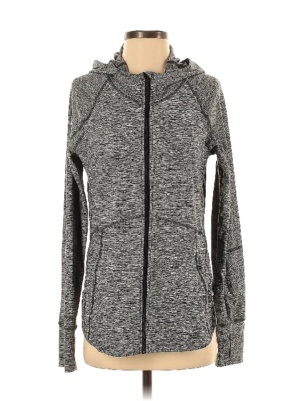 Zip Up Hoodie Hoodie with V-Neck Classic Versatile