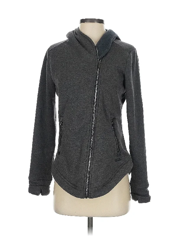 Zip Up Hoodie Hoodie with Applique Textured Unique