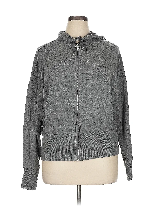 Zip Up Hoodie Hoodie with Crew Neck Simple Timeless