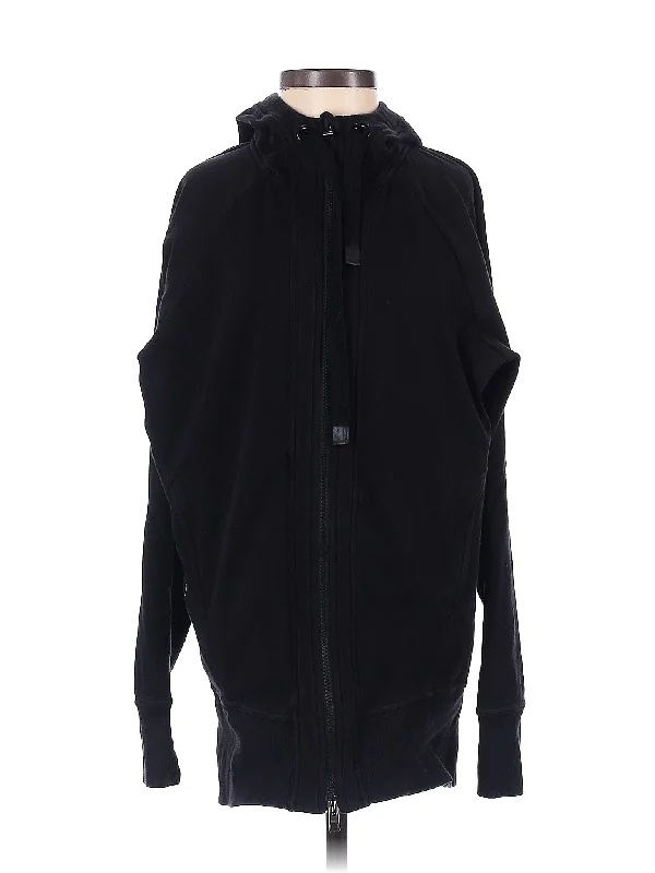 Zip Up Hoodie Hoodie with Exposed Zipper Edgy Industrial